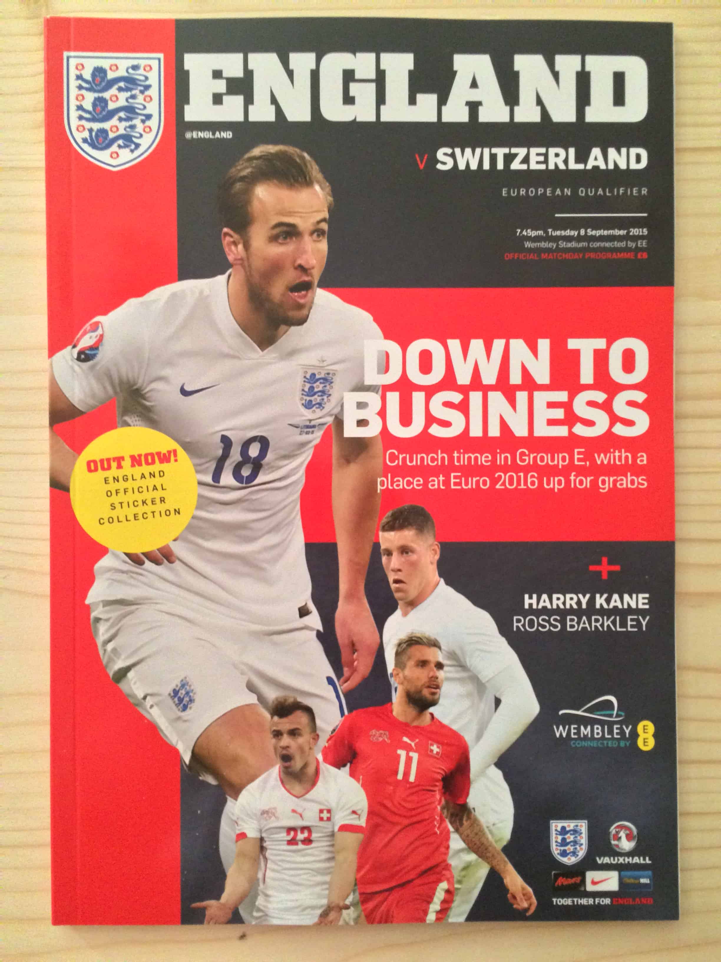 England v Switzerland